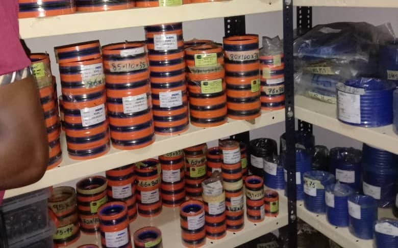 Assorted seals in the Eumid store